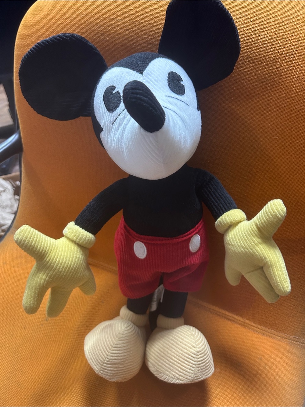 Vintage Disney Store Exclusive Authentic Original Retro Mickey Mouse Corduroy